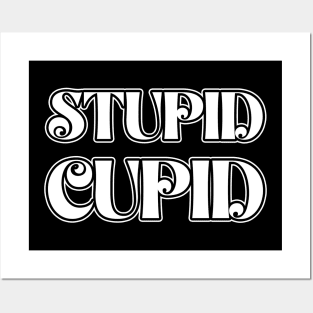 Stupid Cupid Funny Sarcastic Gift Idea colored Vintage Posters and Art